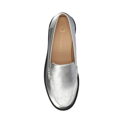 Journee ERIKA SLIP ON LOAFER - Silver