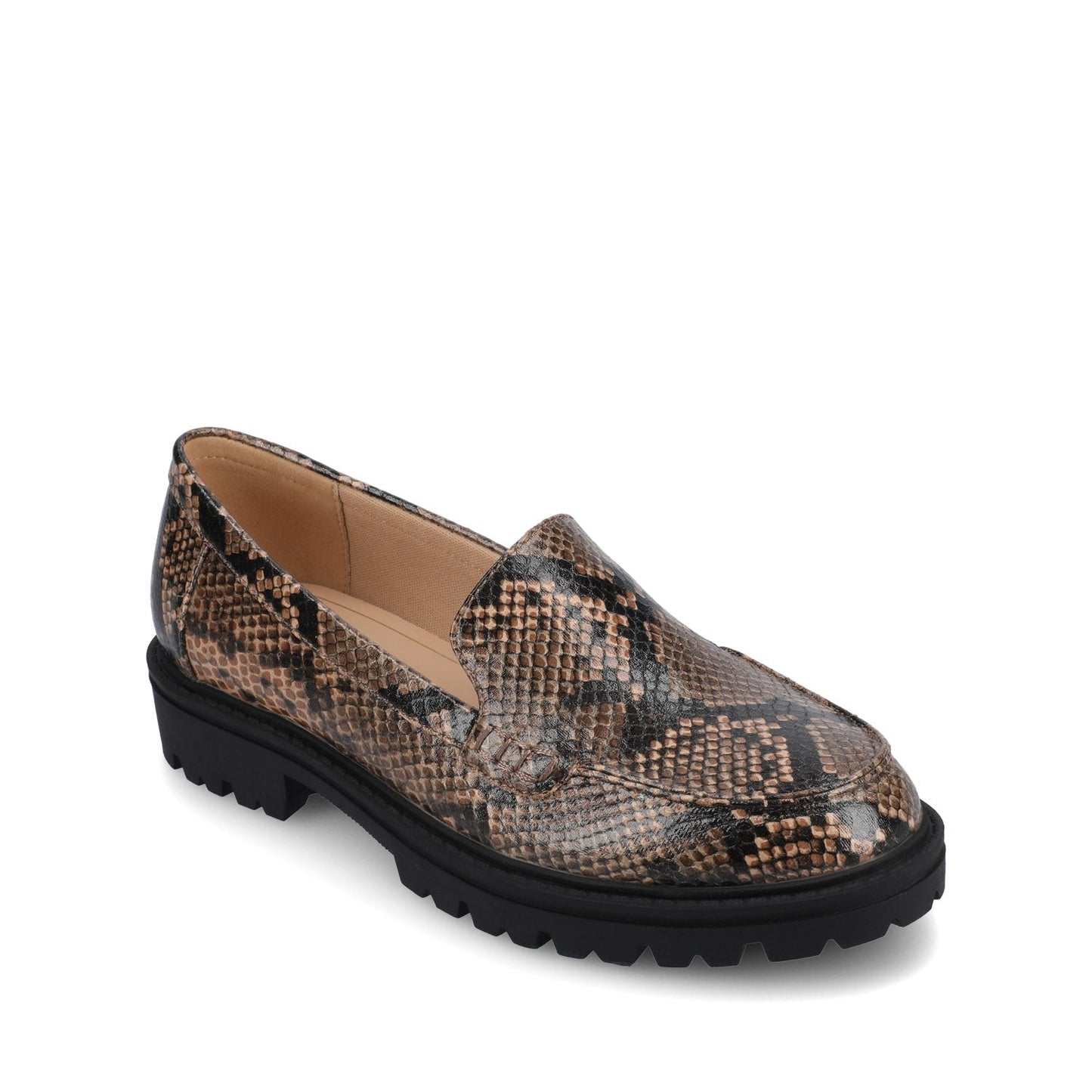 Journee ERIKA SLIP ON LOAFER - Brown Snake