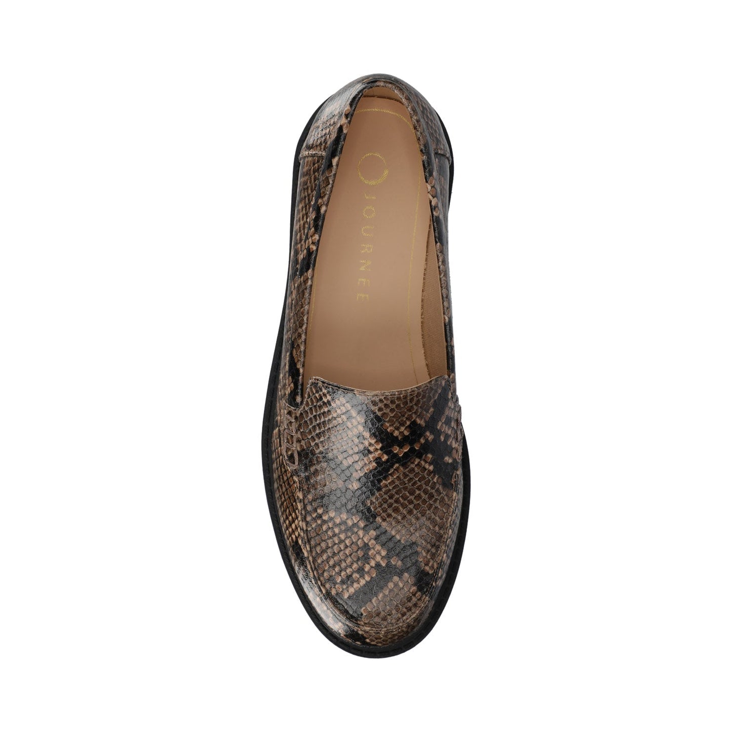 Journee ERIKA SLIP ON LOAFER - Brown Snake