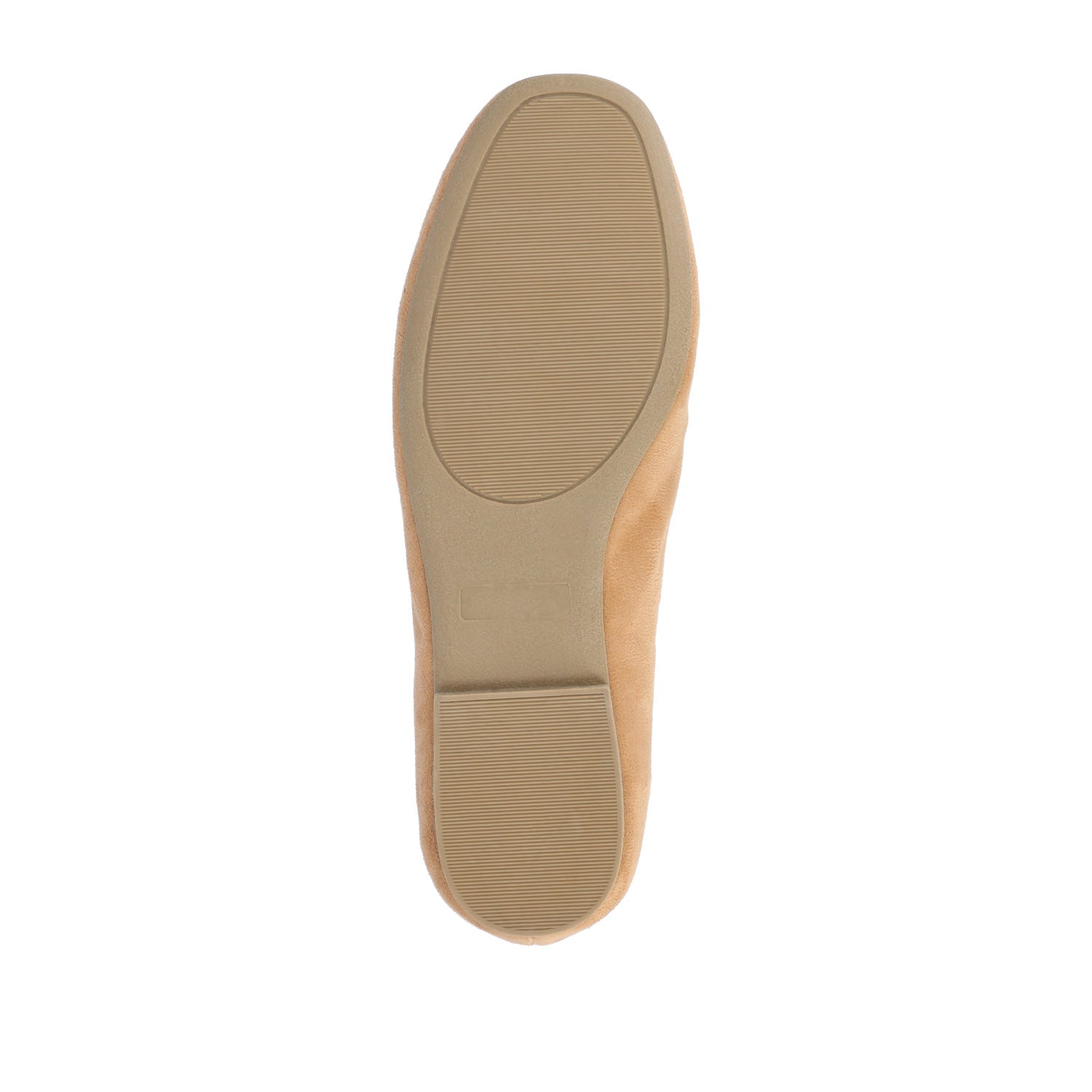 Journee WRENN FAUX SUEDE FLATS IN WIDE - Tan Faux Suede
