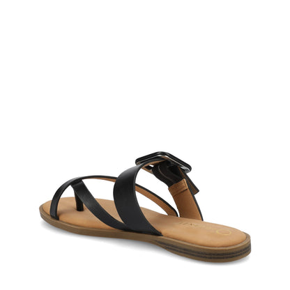Journee LAYRA FLAT SANDALS - Black