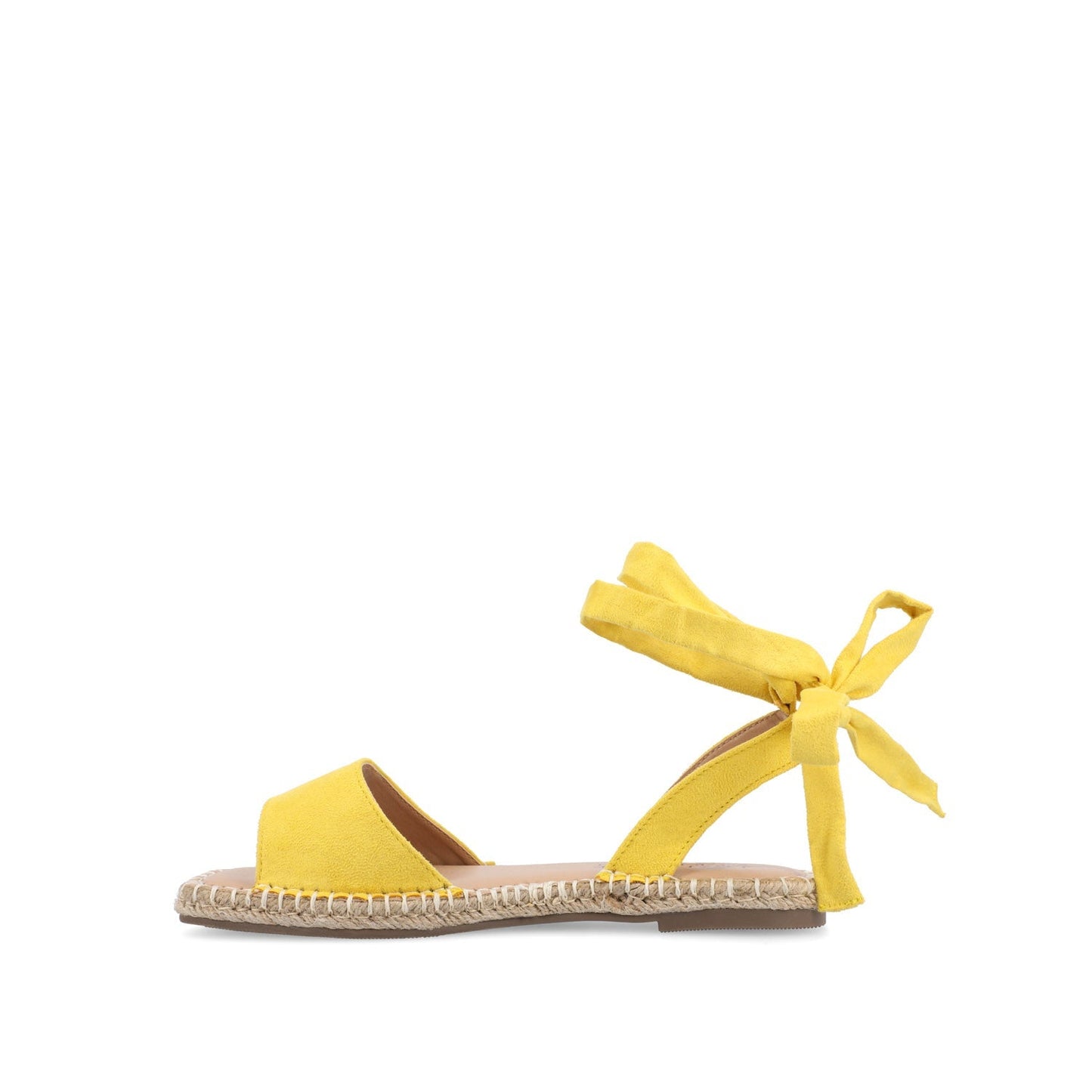 Journee EMELIE MULTI STRAP ESPADRILLE SANDALS - Yellow2 Faux