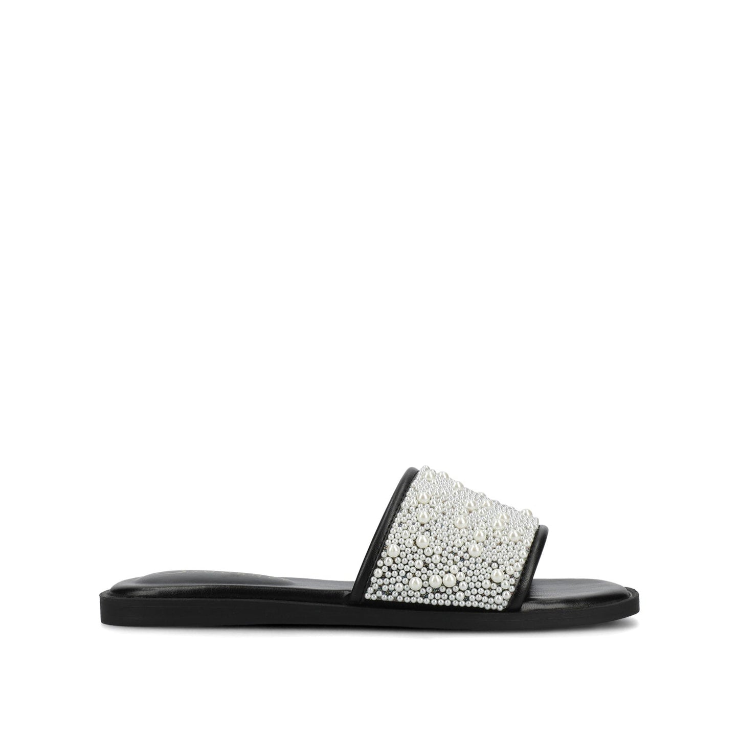 Journee PRECLY EVENING FLAT SANDALS - Black