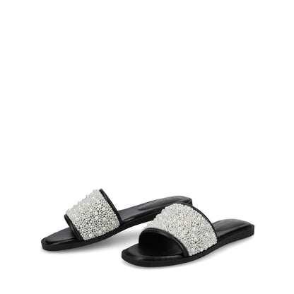 Journee PRECLY EVENING FLAT SANDALS - Black