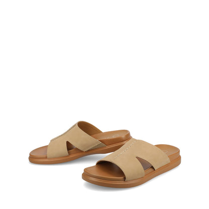 Journee MISEY SINGLE BAND SLIP ON SANDALS - Sand