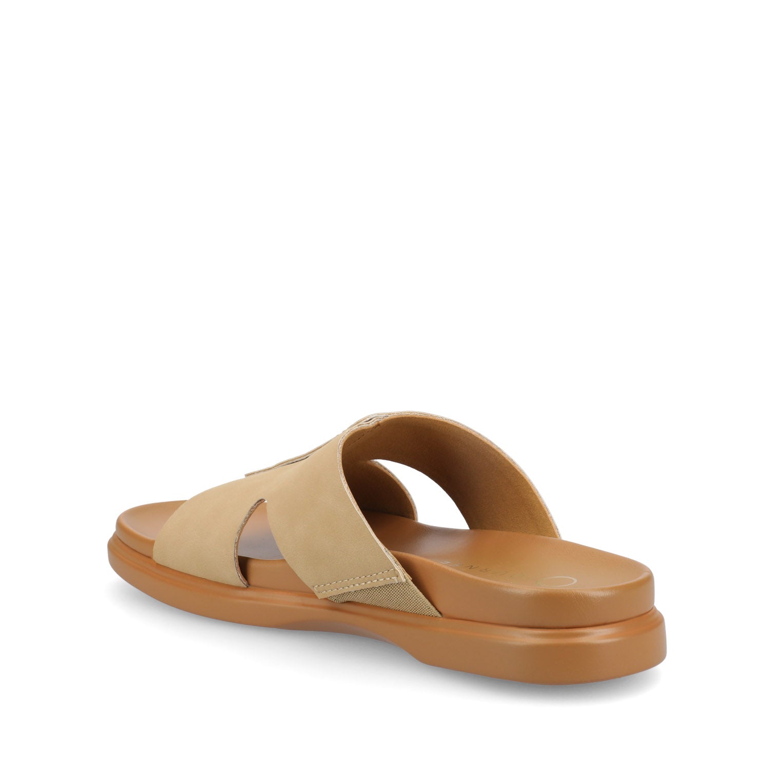 Journee MISEY SINGLE BAND SLIP ON SANDALS - Sand