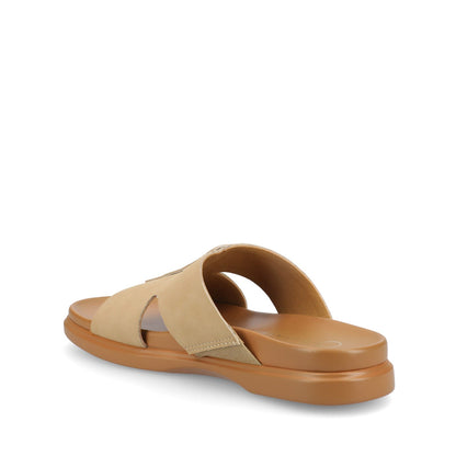 Journee MISEY SINGLE BAND SLIP ON SANDALS - Sand