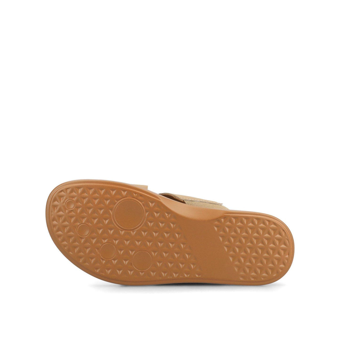Journee MISEY SINGLE BAND SLIP ON SANDALS - Sand