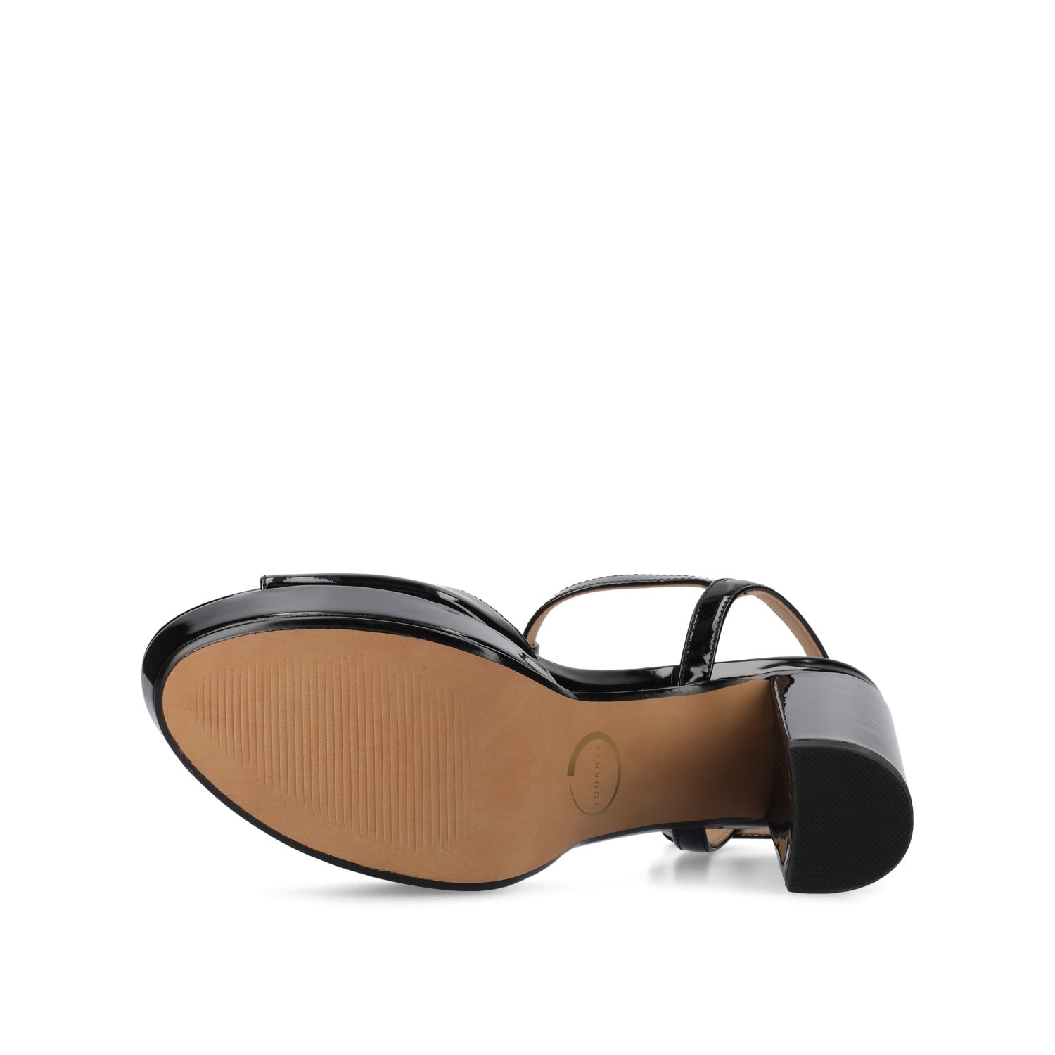 Journee NALIE PLATFORM DRESS SANDALS - Black Patent