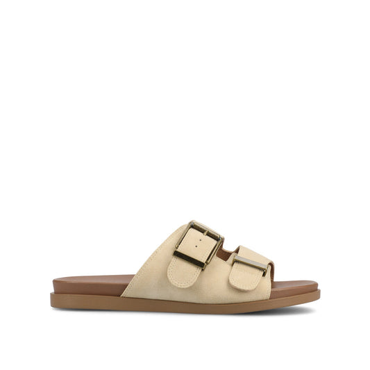 Journee COSETTE FLAT SANDALS - Beige