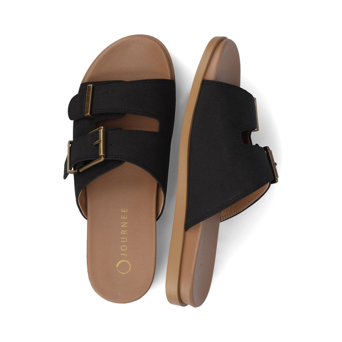 Journee COSETTE FLAT SANDALS - Black