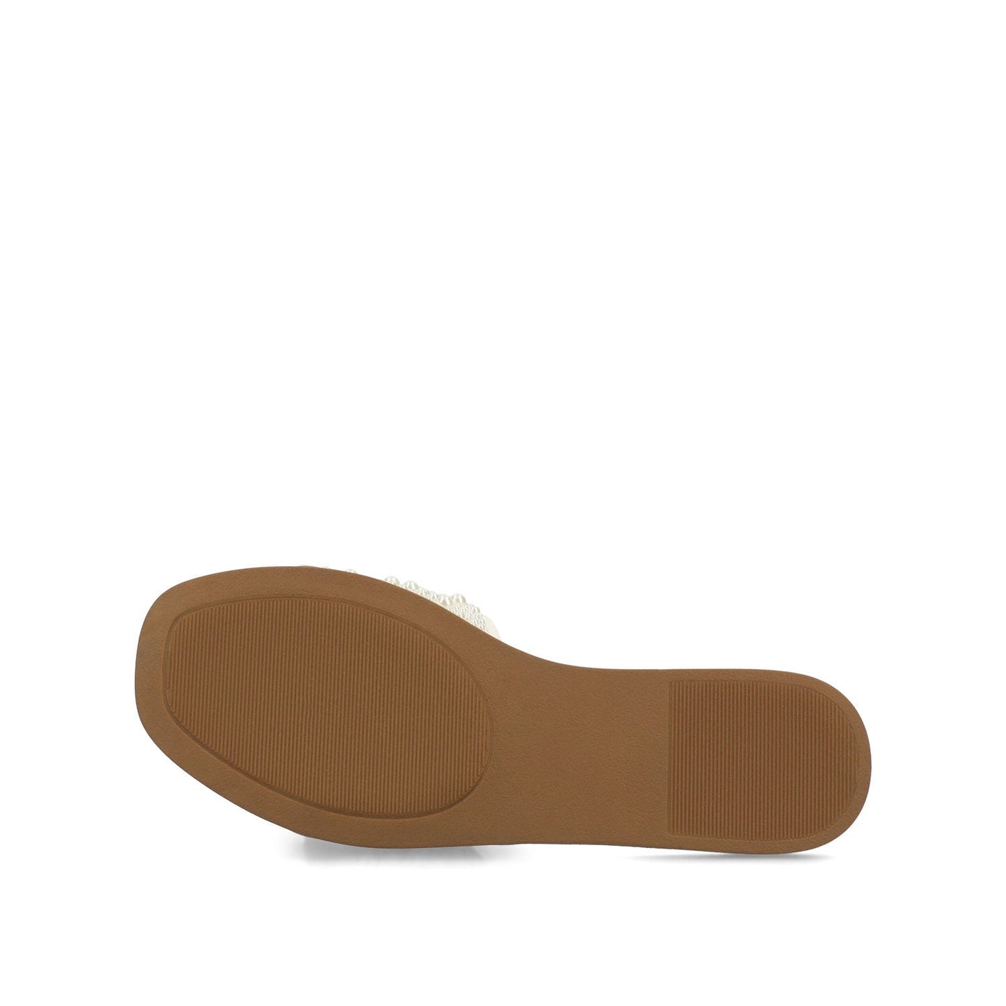 Journee PRECLY EVENING FLAT SANDALS - White