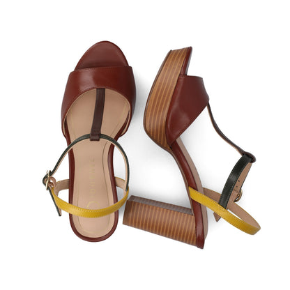 Journee NALIE PLATFORM DRESS SANDALS - Multi