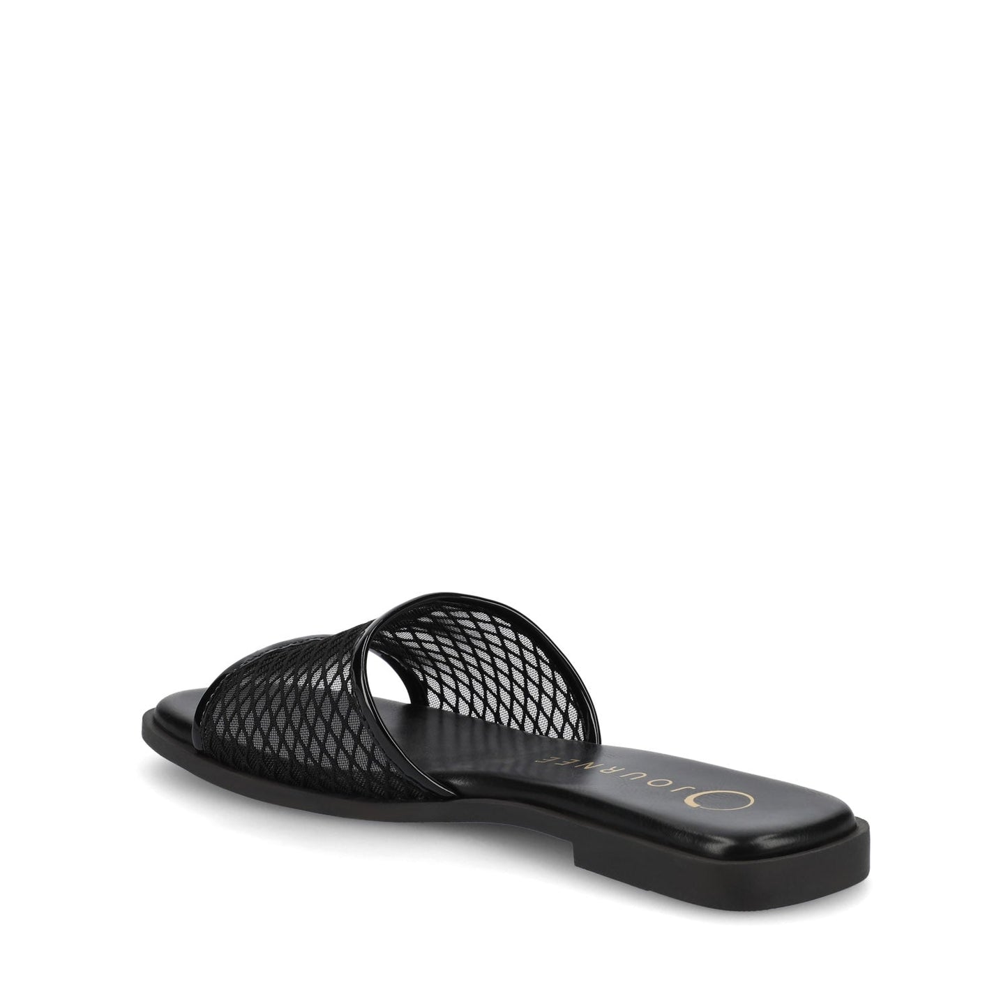 Journee BRECKLEY SLIDE SANDALS IN MESH - Black Mesh