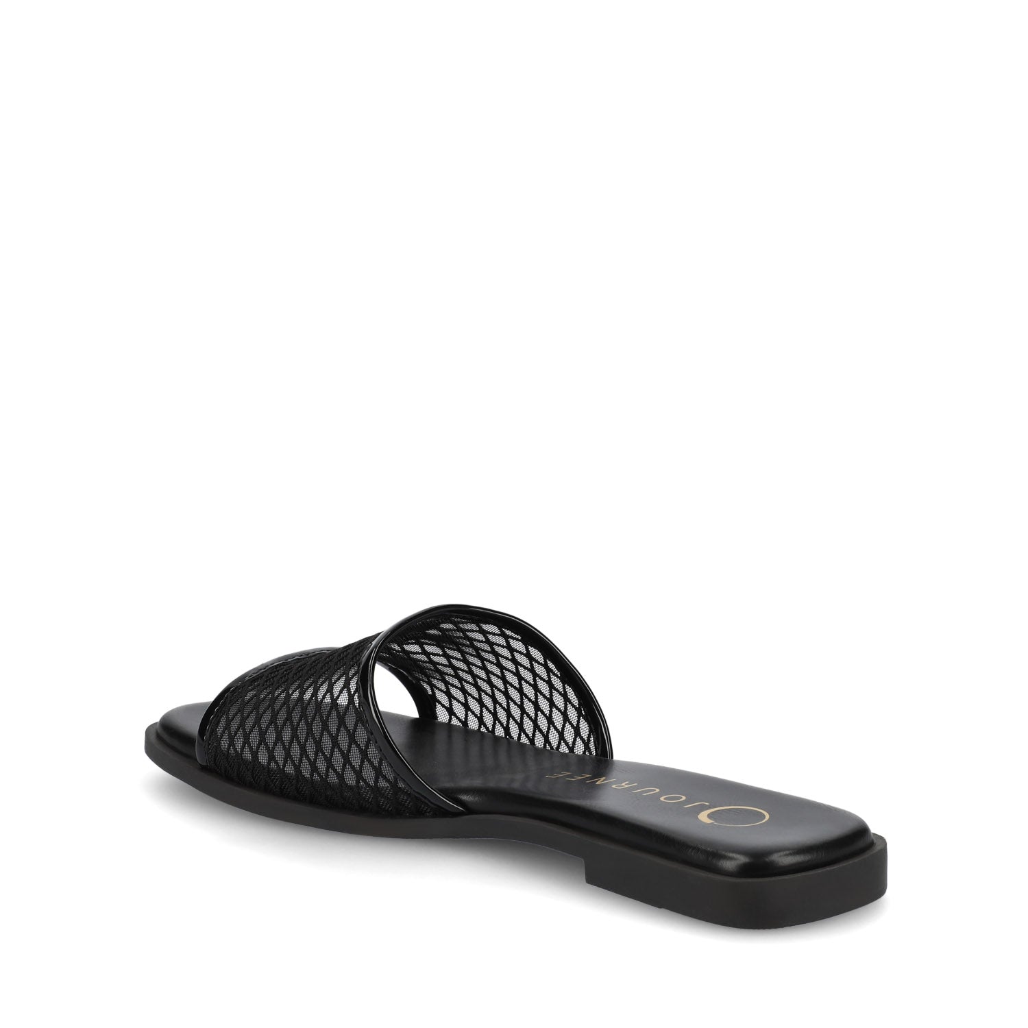 Journee BRECKLEY SLIDE SANDALS IN MESH - Black Mesh