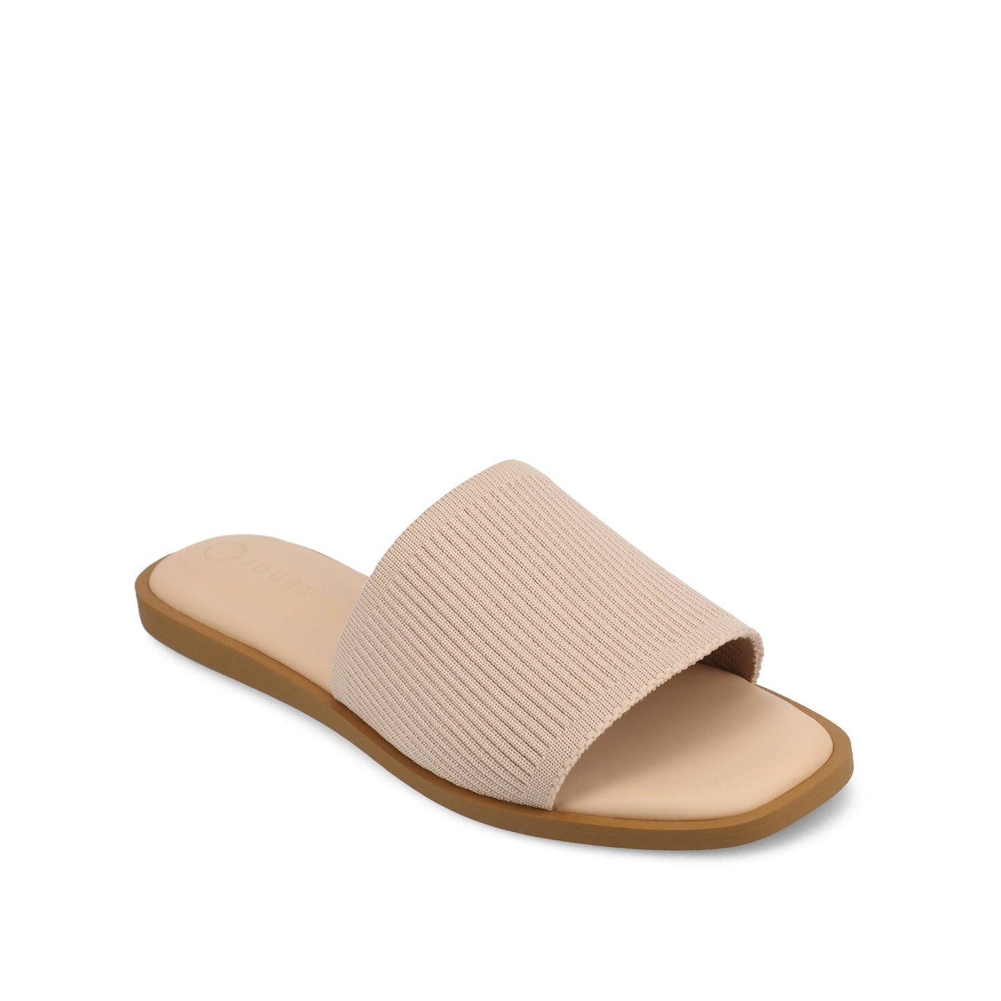 Journee PRISILLA SLIDE SANDALS IN STATEMENT - Blush