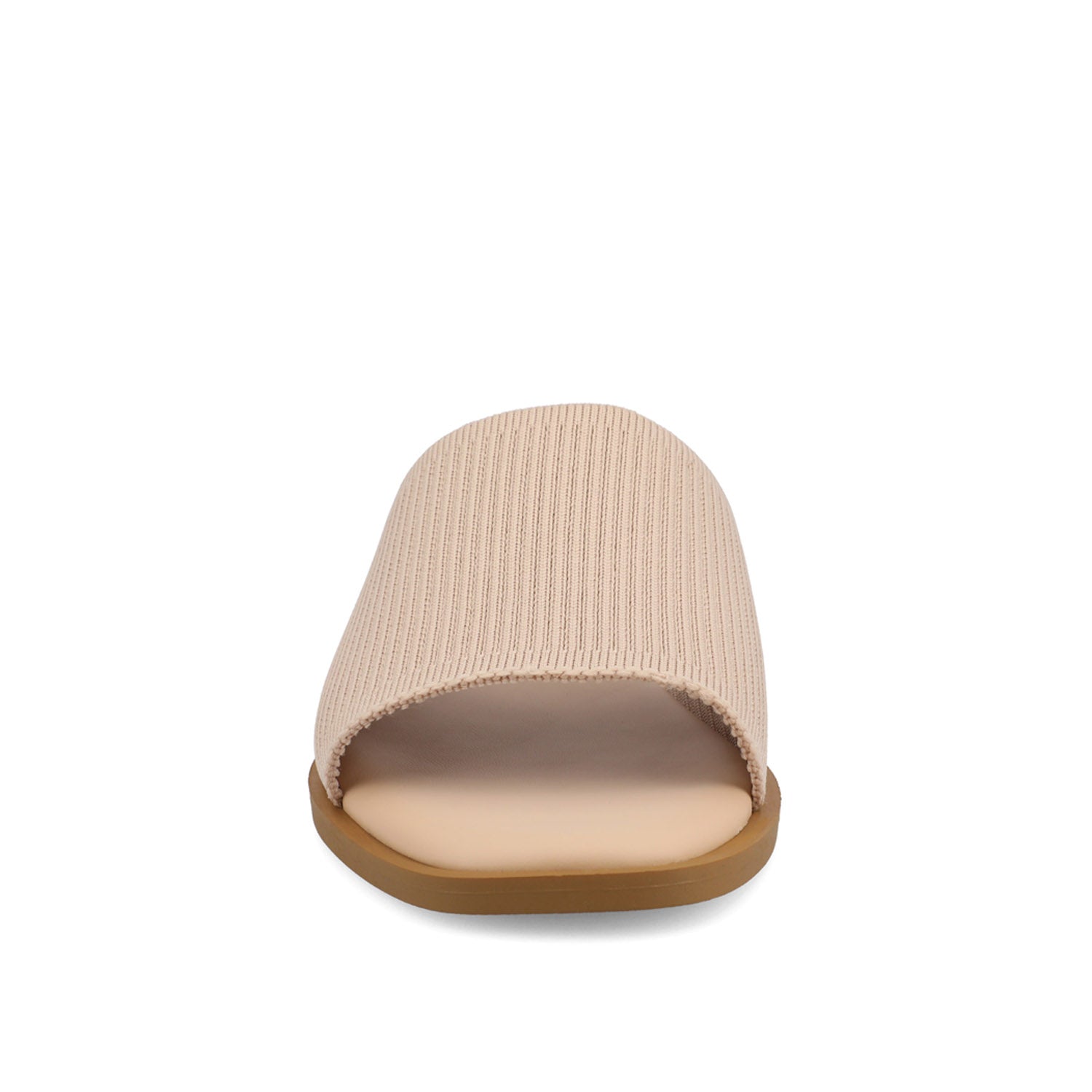 Journee PRISILLA SLIDE SANDALS IN STATEMENT - Blush