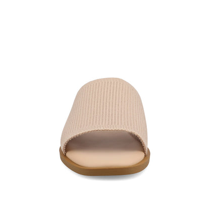 Journee PRISILLA SLIDE SANDALS IN STATEMENT - Blush