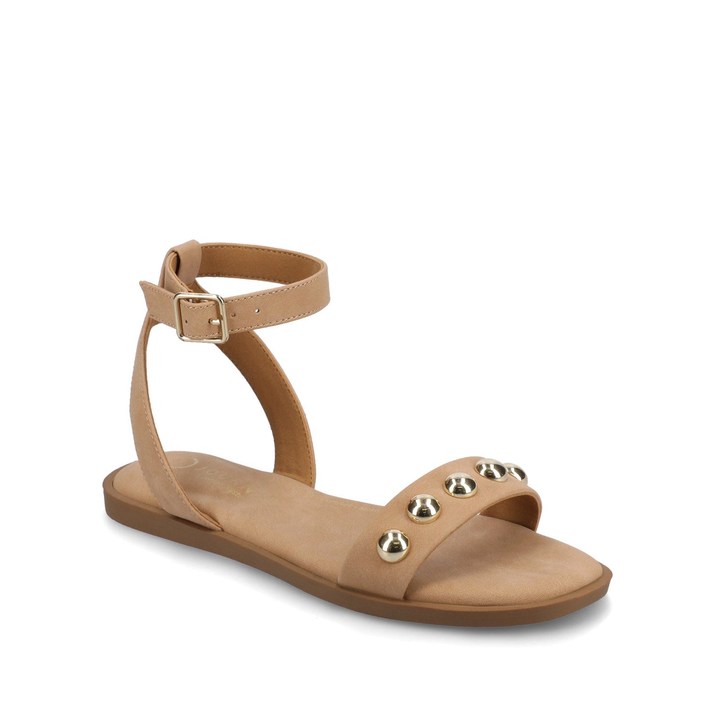 Journee PRIMROSE ANKLE STRAP SANDALS - Tan Nubuck