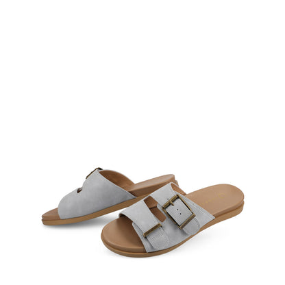 Journee COSETTE FLAT SANDALS - Blue