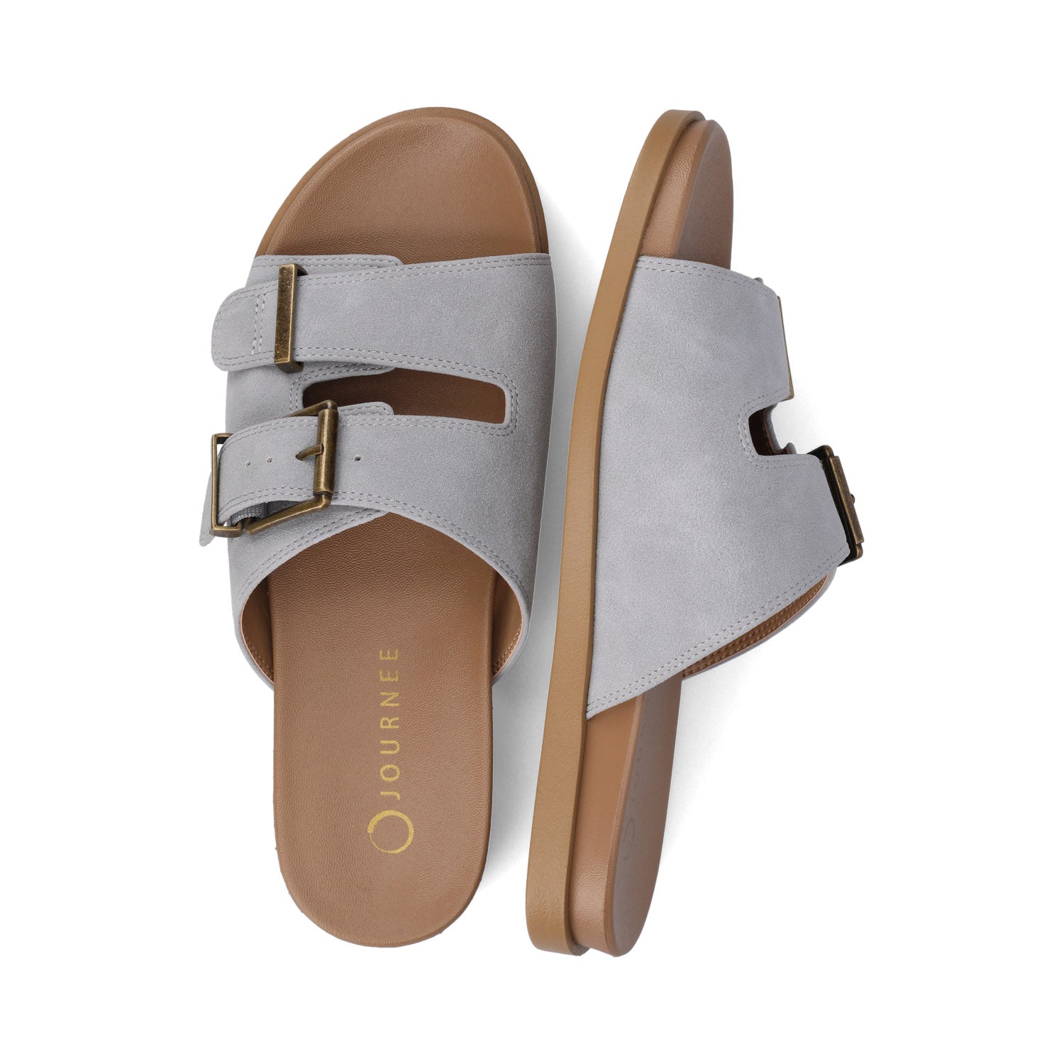 Journee COSETTE FLAT SANDALS - Blue