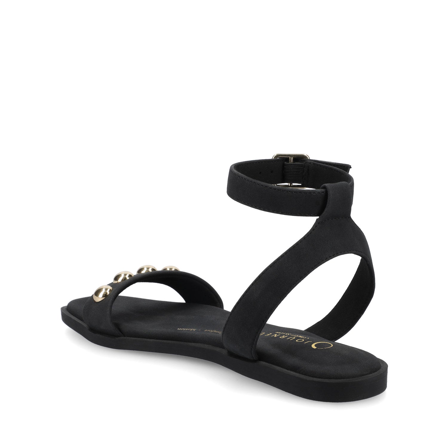 Journee PRIMROSE ANKLE STRAP SANDALS - Black Nubuck