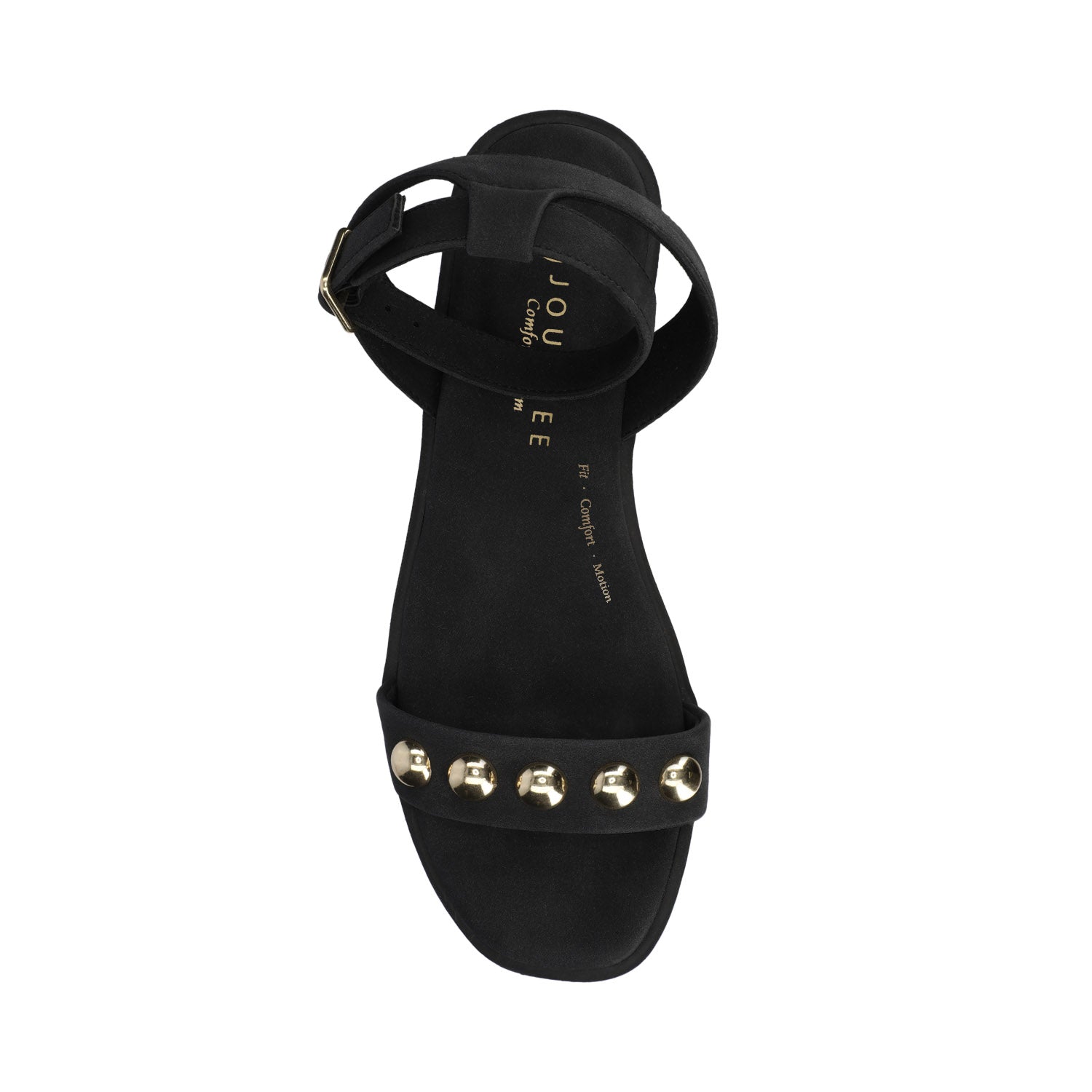 Journee PRIMROSE ANKLE STRAP SANDALS - Black Nubuck