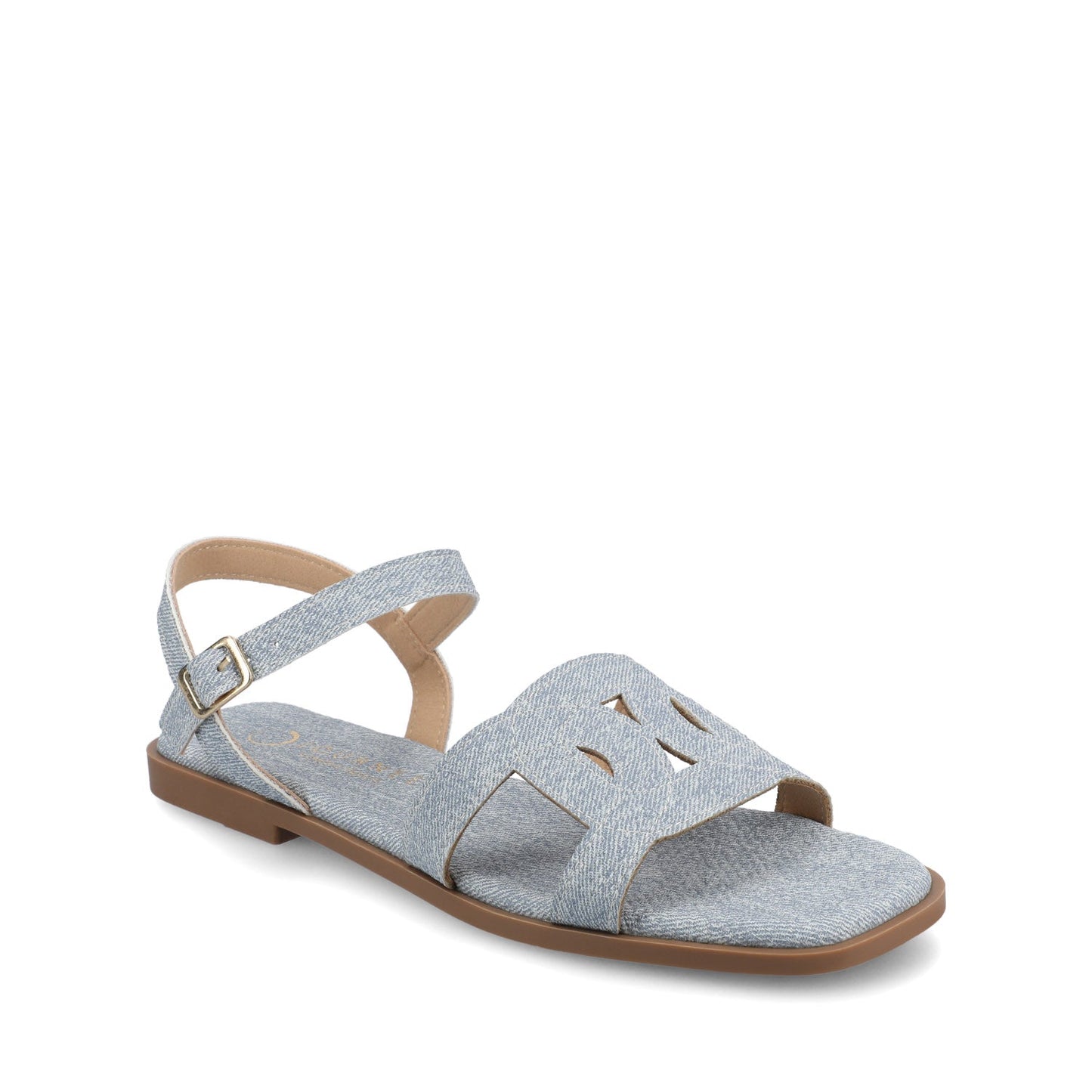 Journee BRIDEY ANKLE STRAP SANDALS - Denim