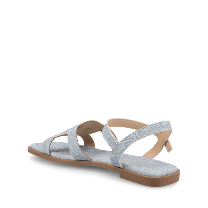 Journee BRIDEY ANKLE STRAP SANDALS - Denim