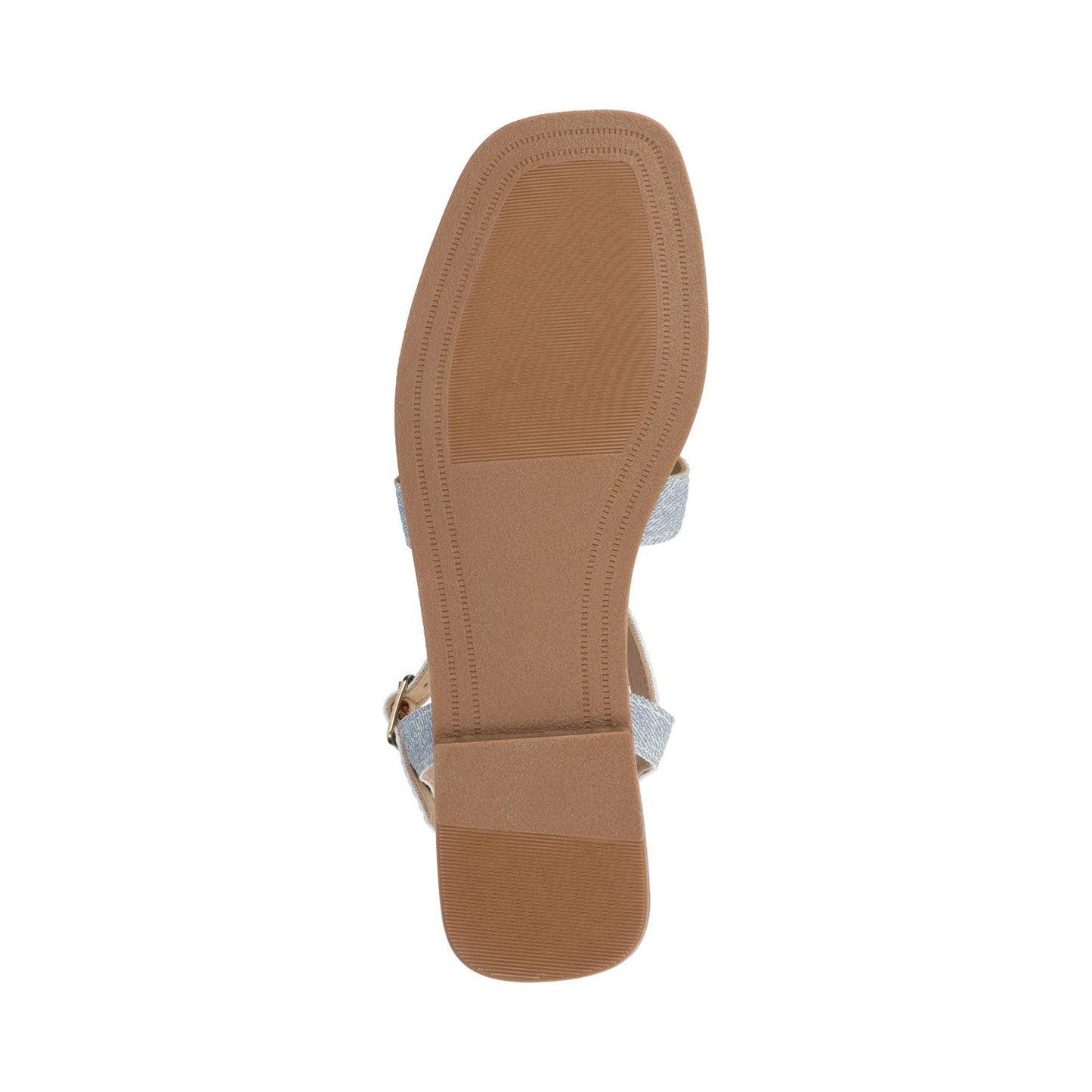 Journee BRIDEY ANKLE STRAP SANDALS - Denim