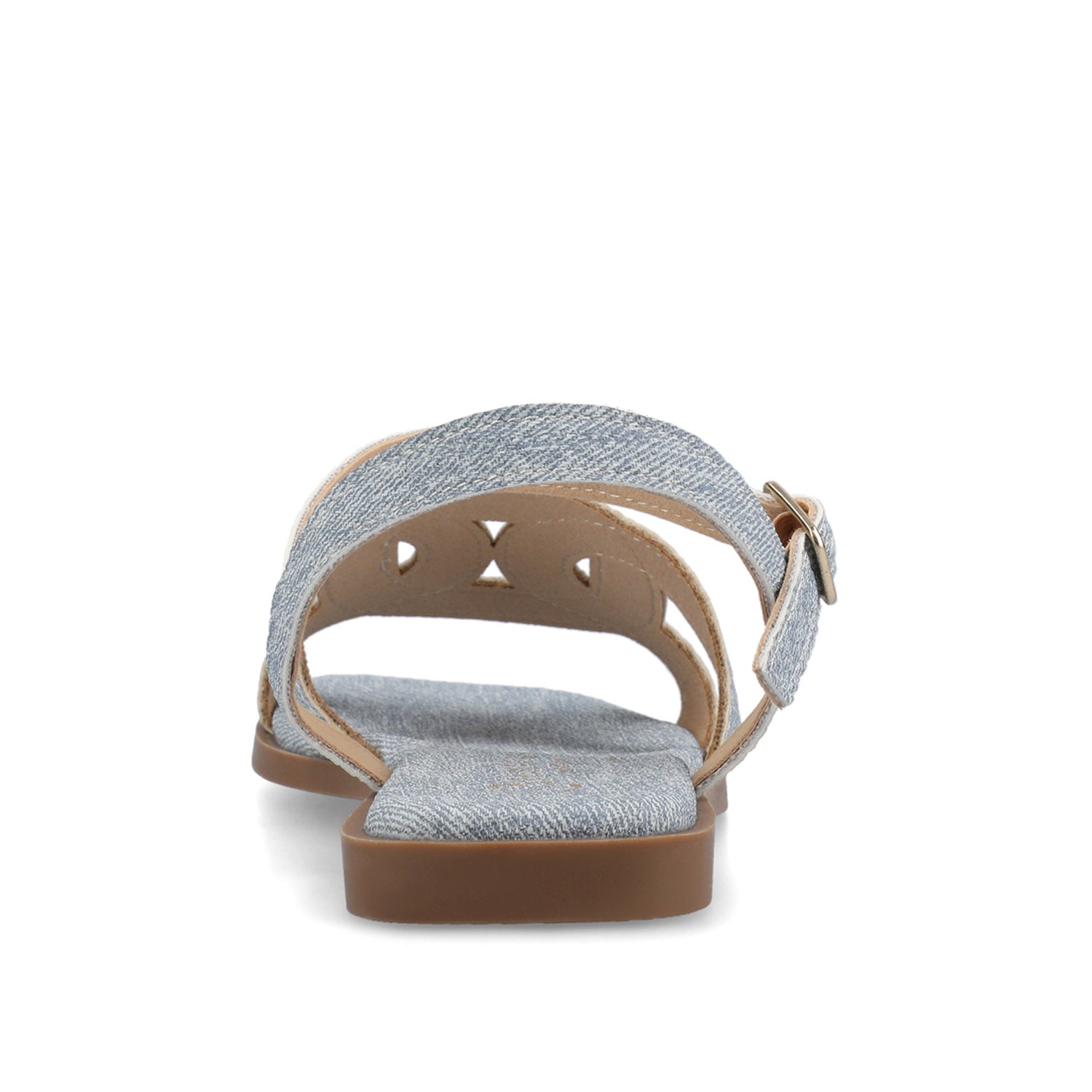 Journee BRIDEY ANKLE STRAP SANDALS - Denim