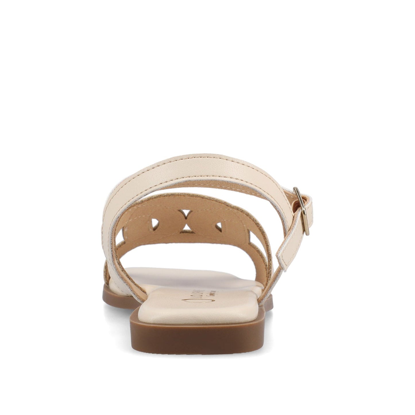 Journee BRIDEY ANKLE STRAP SANDALS - Bone