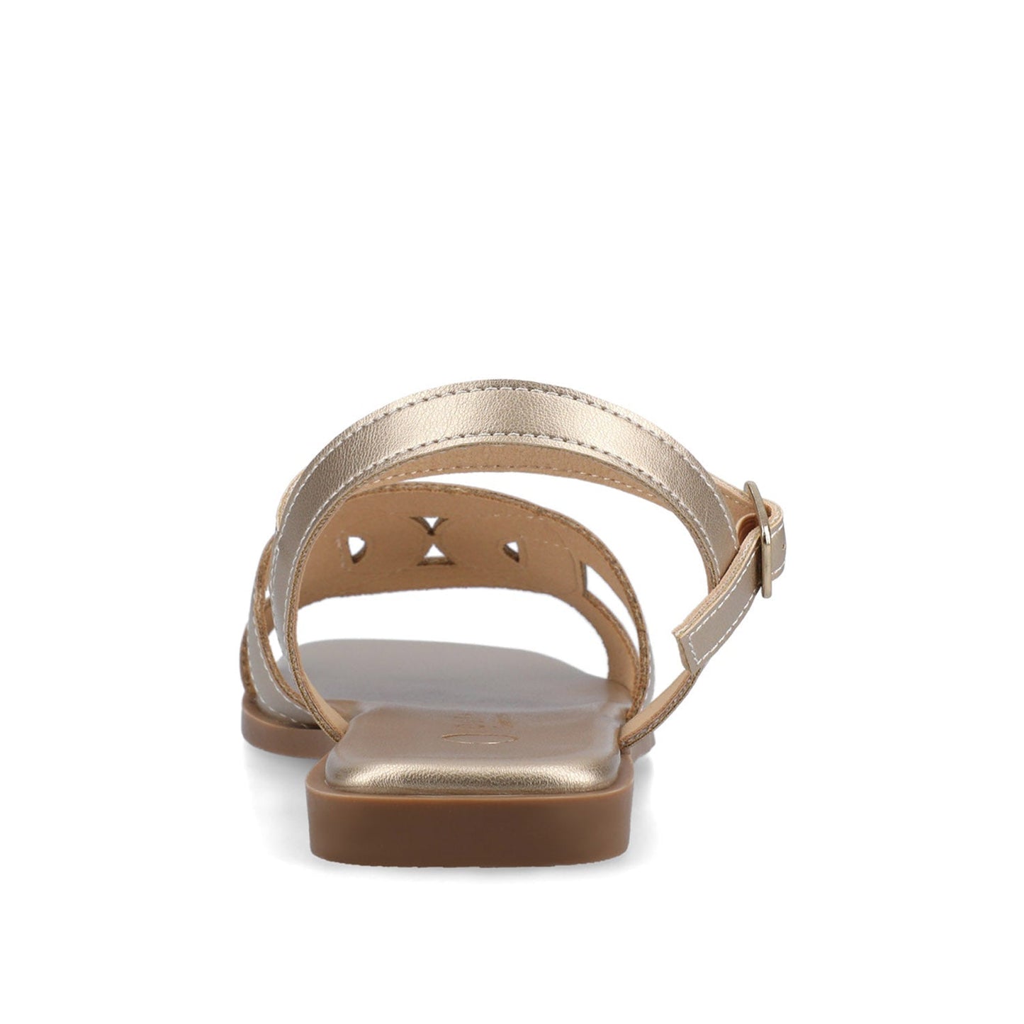 Journee BRIDEY ANKLE STRAP SANDALS - Gold