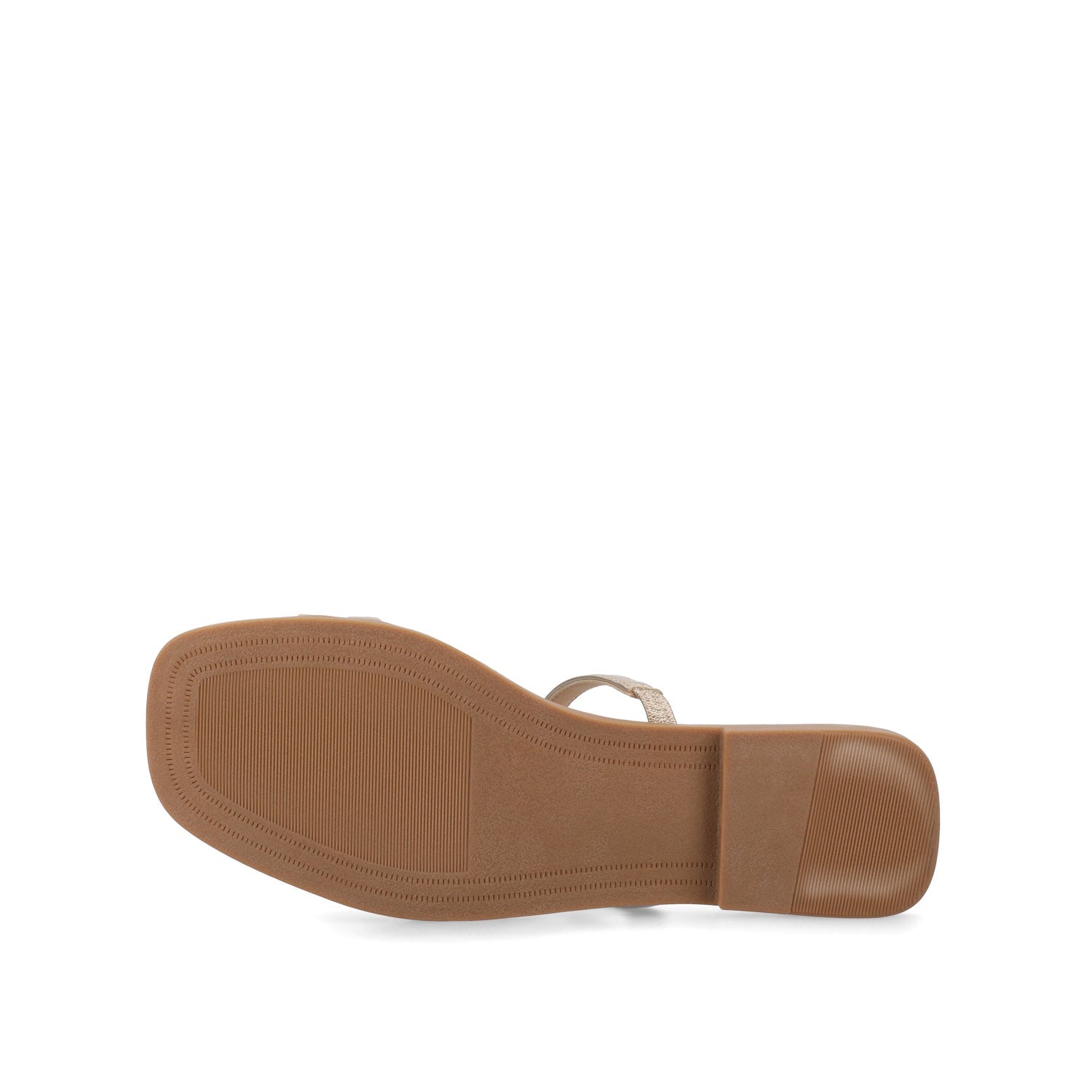 Journee BRISA SLIDE SANDALS IN VEGAN LEATHER - Gold PU