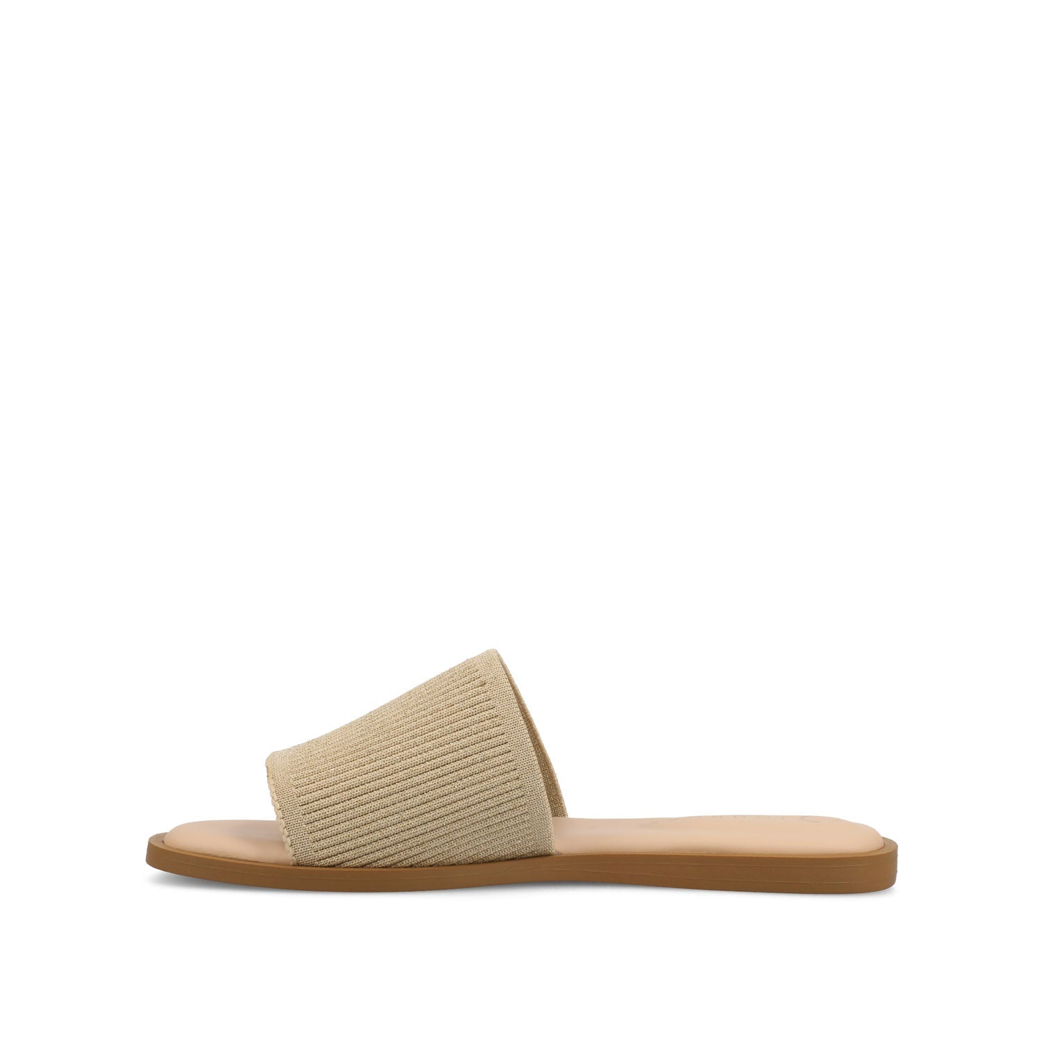 Journee PRISILLA SLIDE SANDALS IN STATEMENT - Champagne
