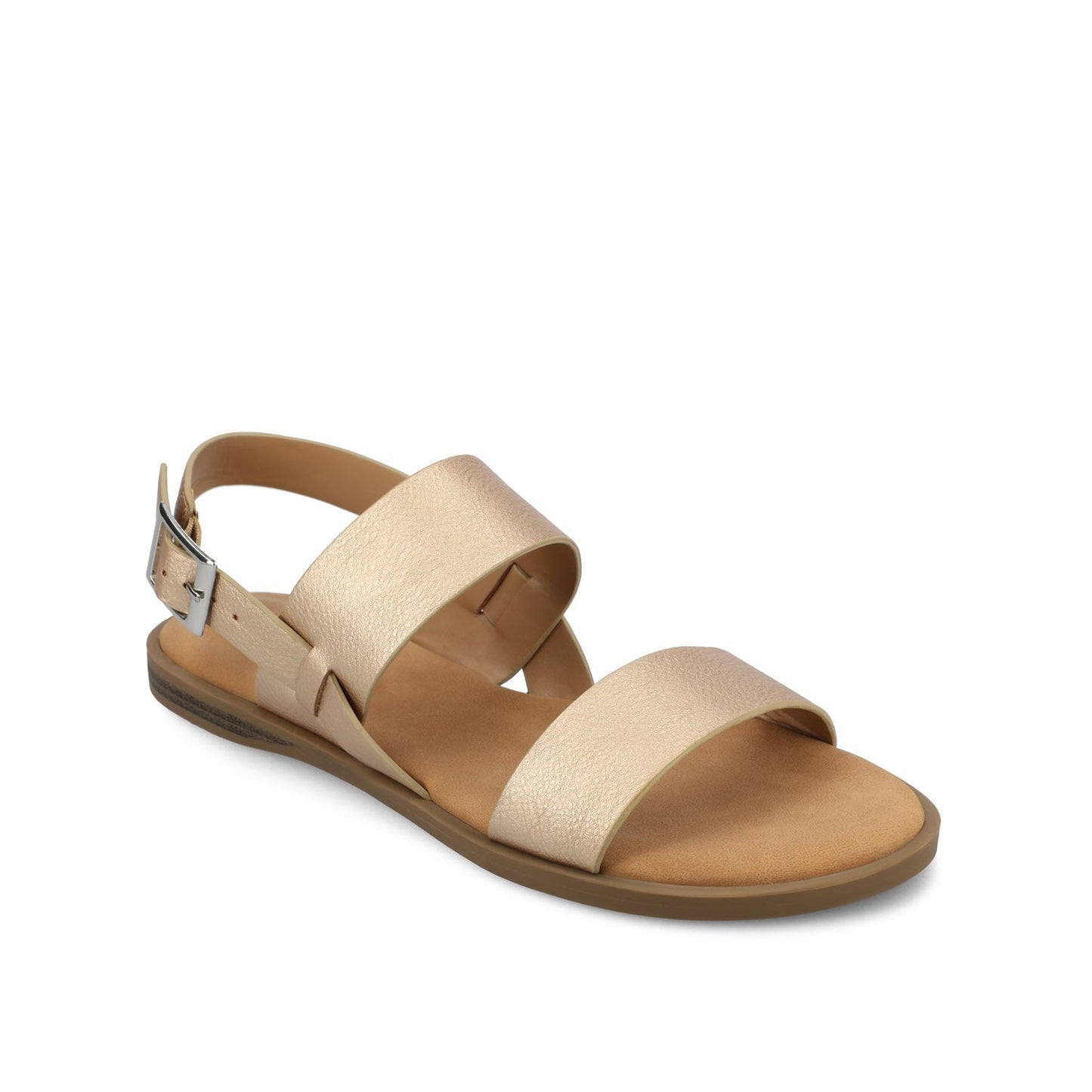 Journee LAVINE MULTI STRAP SANDALS NEW - Champagne PU