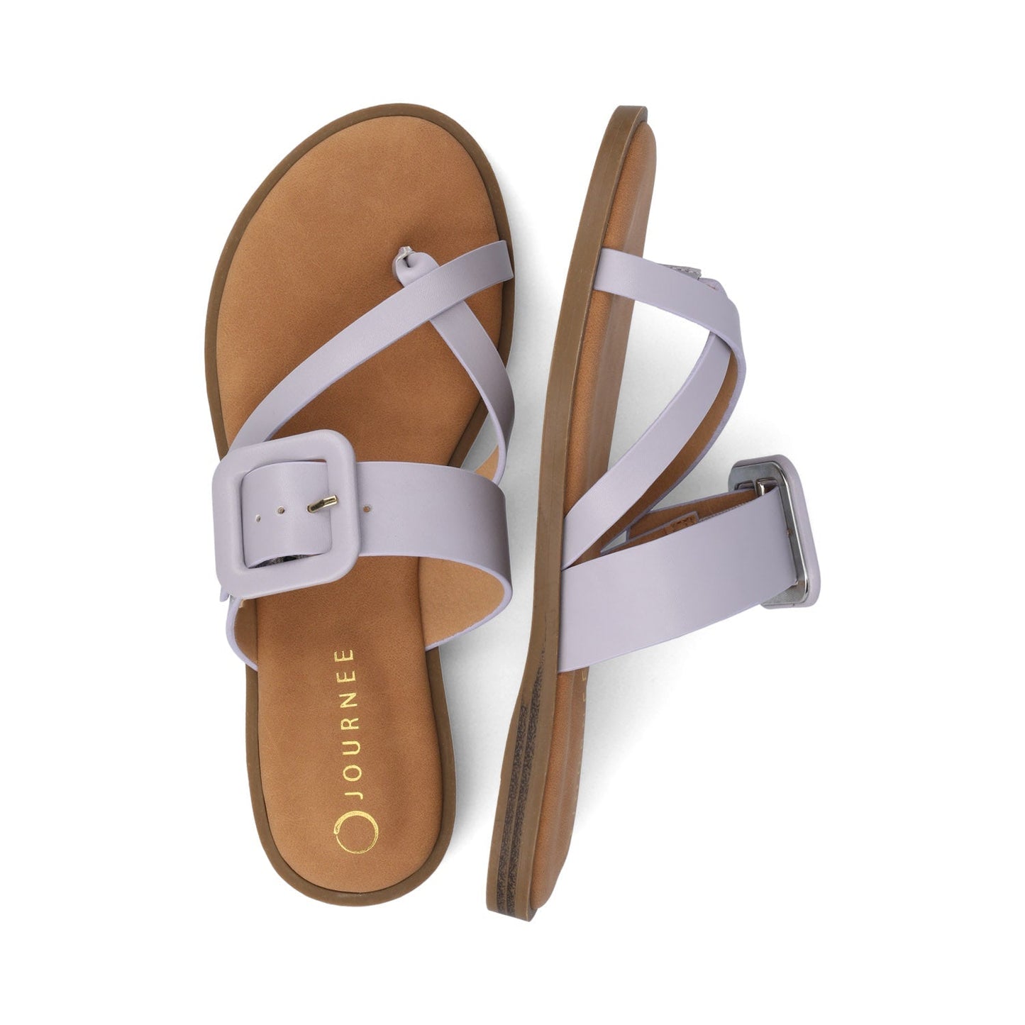 Journee LAYRA FLAT SANDALS - Lilac