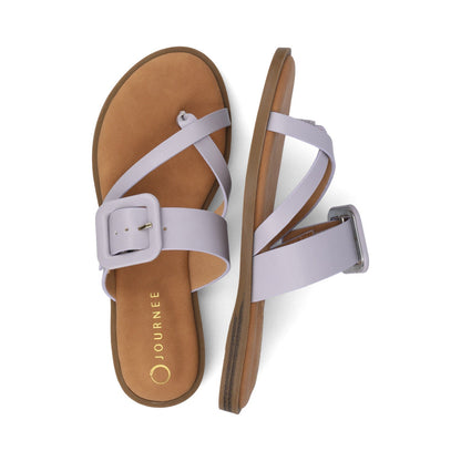 Journee LAYRA FLAT SANDALS - Lilac