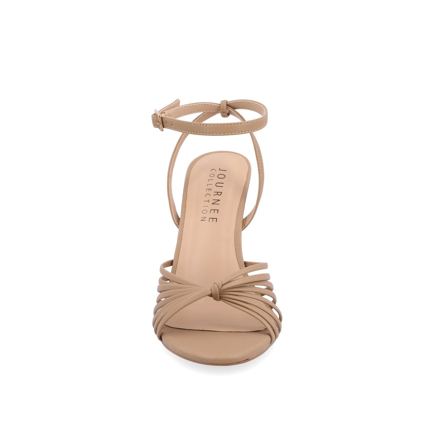 Journee VANITA STILETTO HEELS IN VEGAN LEATHER - Taupe