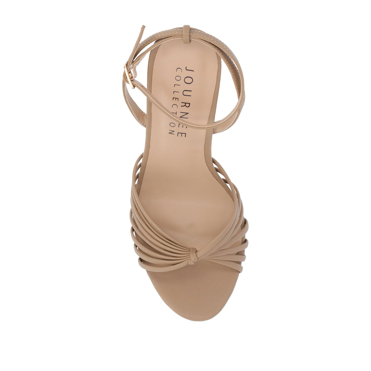 Journee VANITA STILETTO HEELS IN VEGAN LEATHER - Taupe