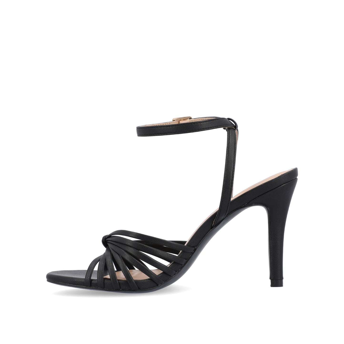 Journee VANITA STILETTO HEELS IN VEGAN LEATHER - Black