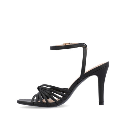 Journee VANITA STILETTO HEELS IN VEGAN LEATHER - Black