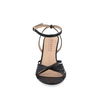 Journee VANITA STILETTO HEELS IN VEGAN LEATHER - Black