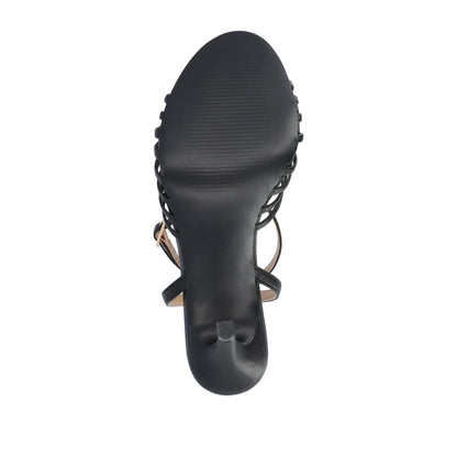 Journee VANITA STILETTO HEELS IN VEGAN LEATHER - Black
