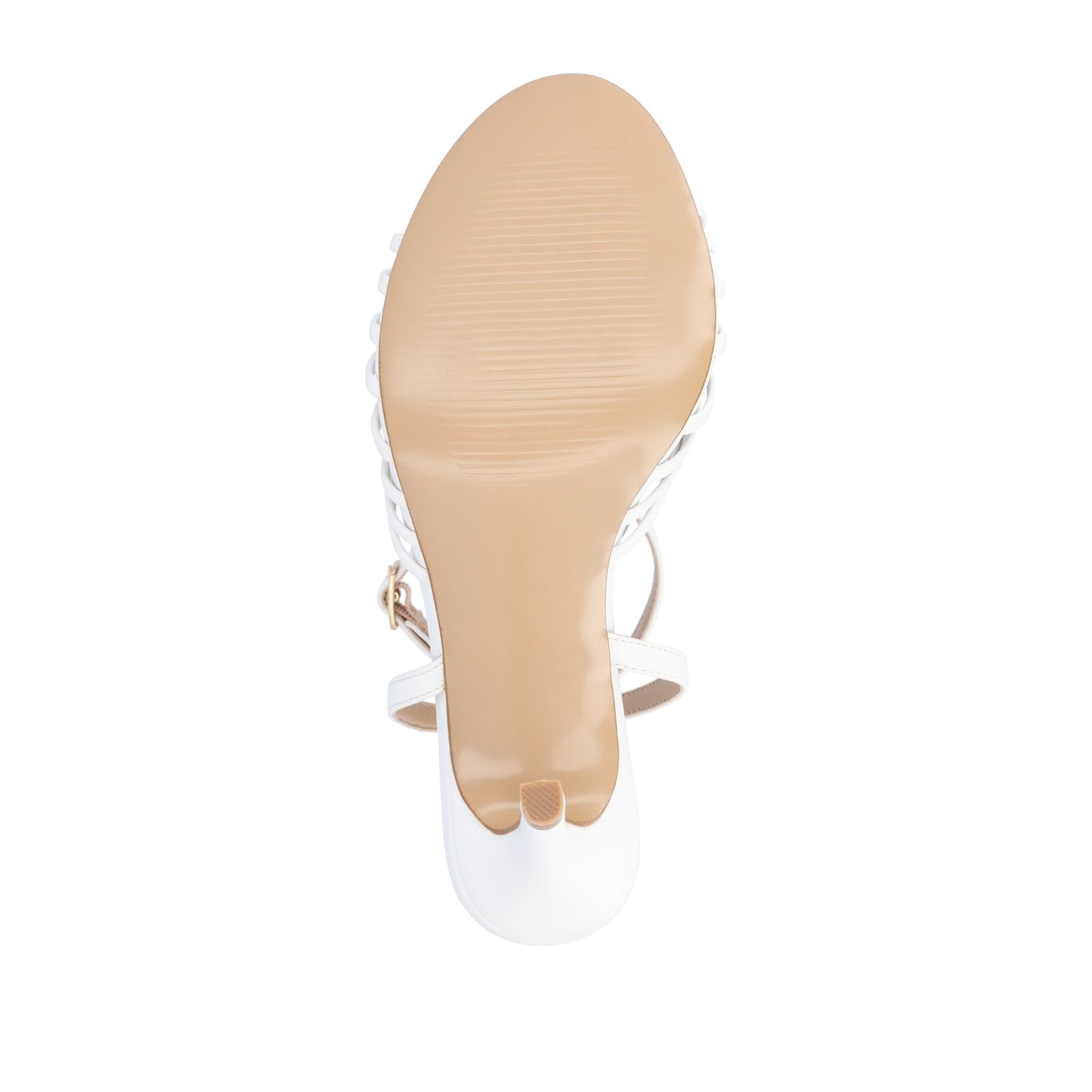 Journee VANITA STILETTO HEELS IN VEGAN LEATHER - White