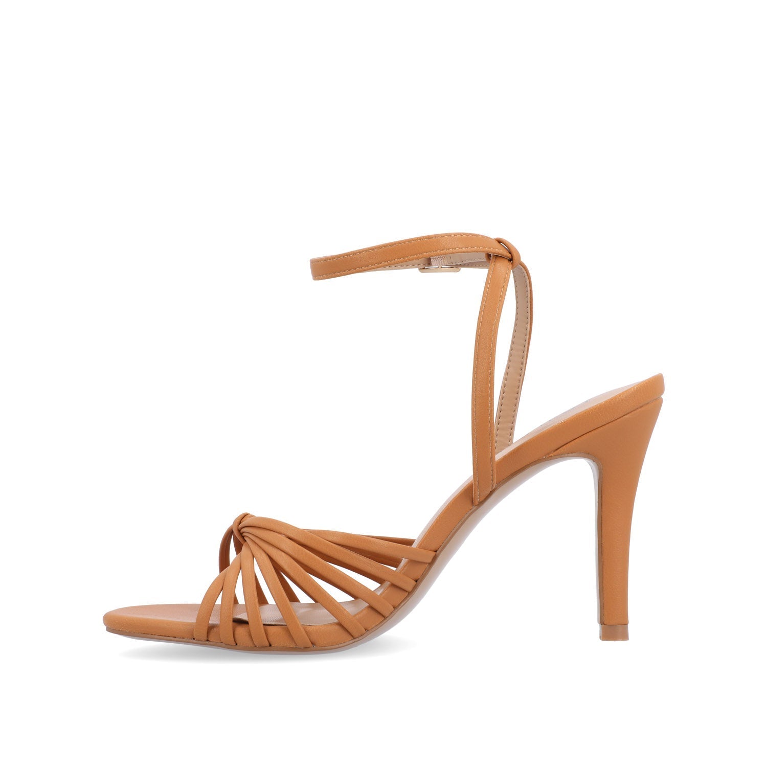 Journee VANITA STILETTO HEELS IN VEGAN LEATHER - Tan