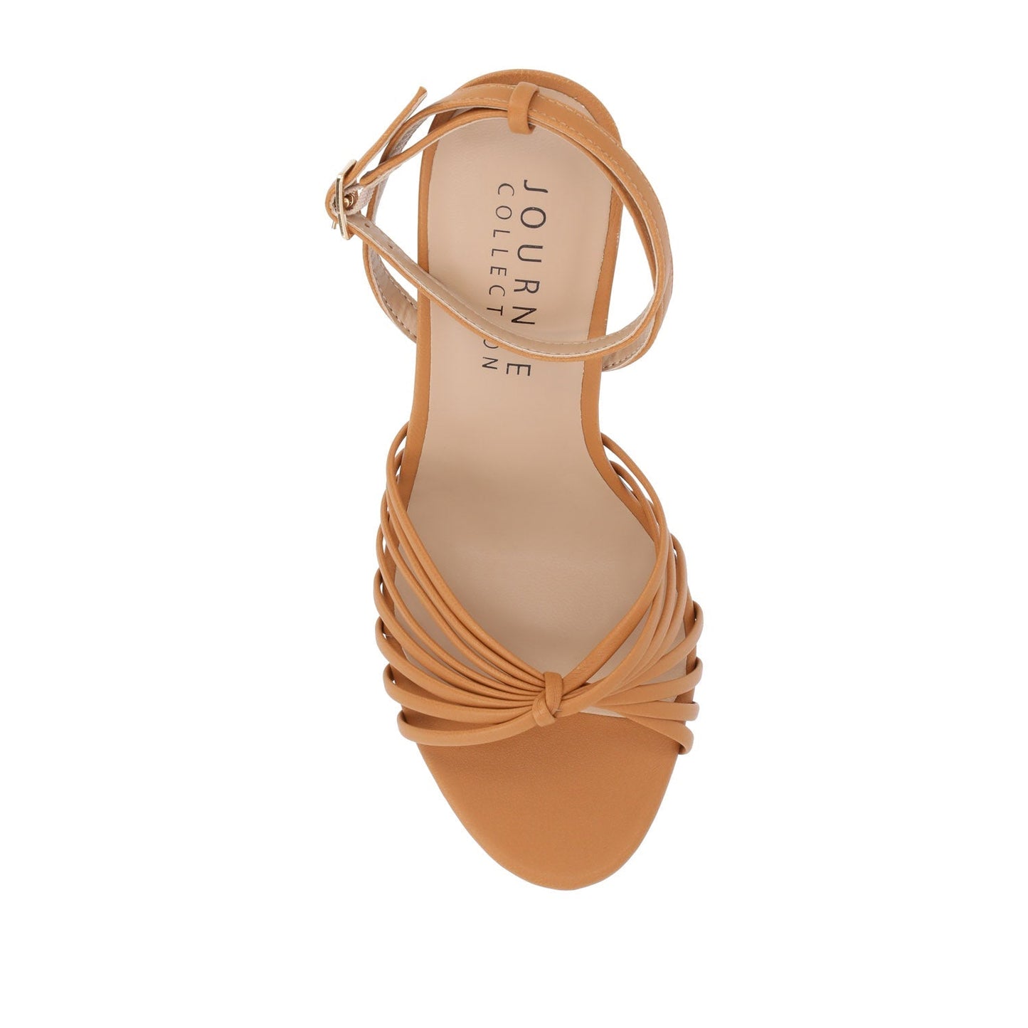Journee VANITA STILETTO HEELS IN VEGAN LEATHER - Tan