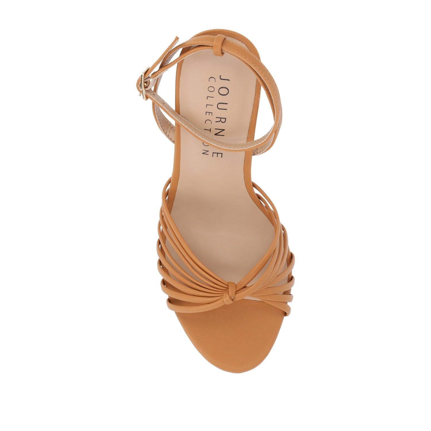 Journee VANITA STILETTO HEELS IN VEGAN LEATHER - Tan