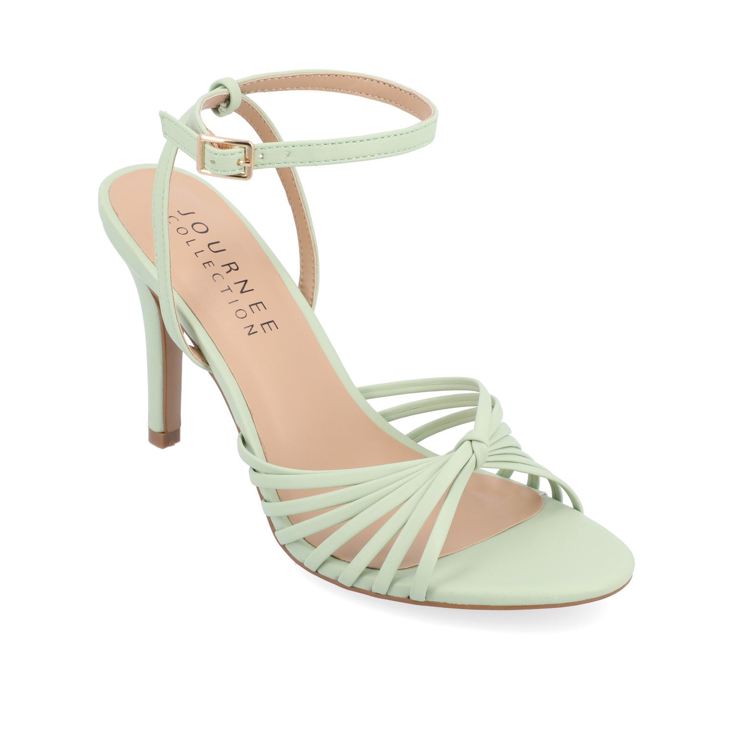 Journee VANITA STILETTO HEELS IN VEGAN LEATHER - Sage