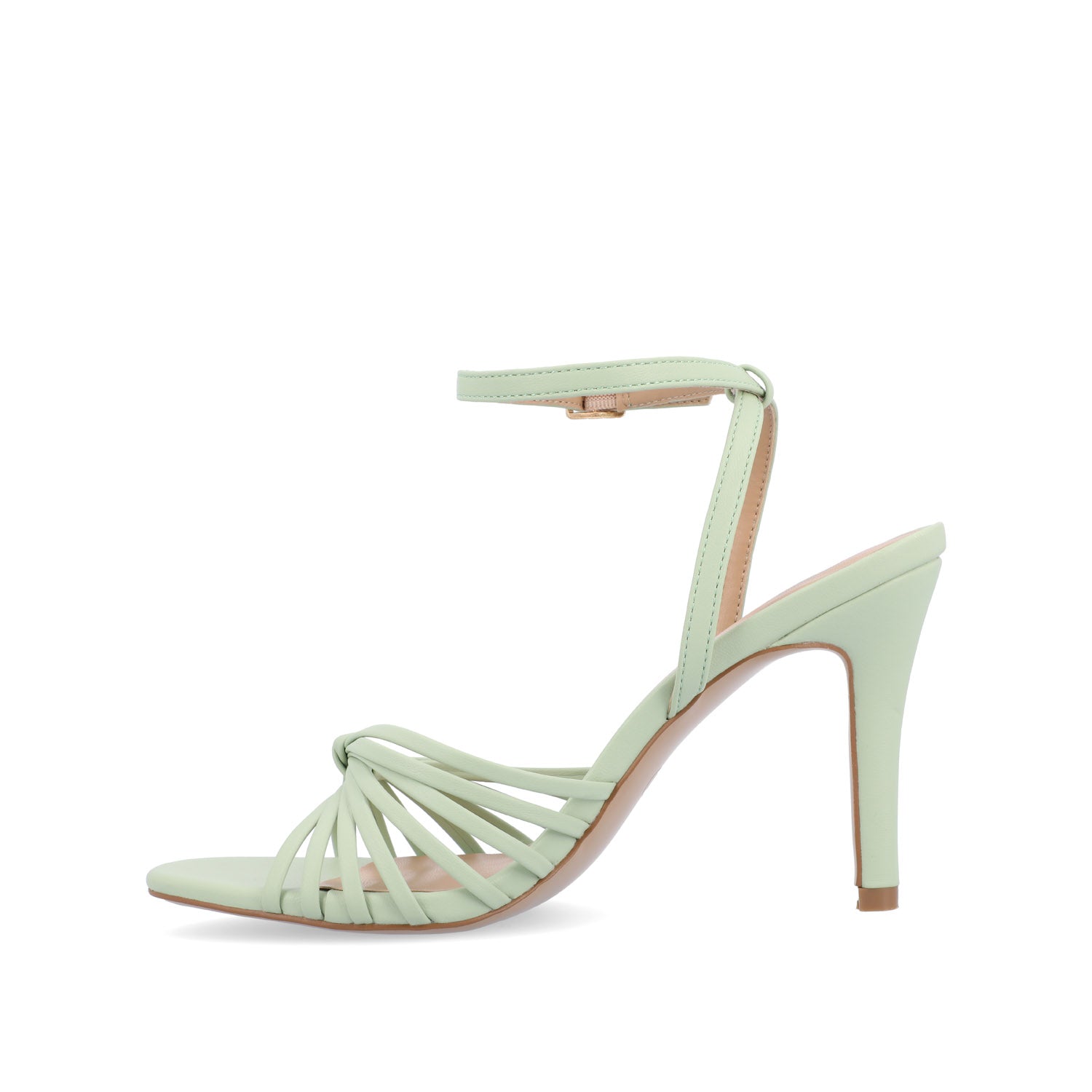 Journee VANITA STILETTO HEELS IN VEGAN LEATHER - Sage